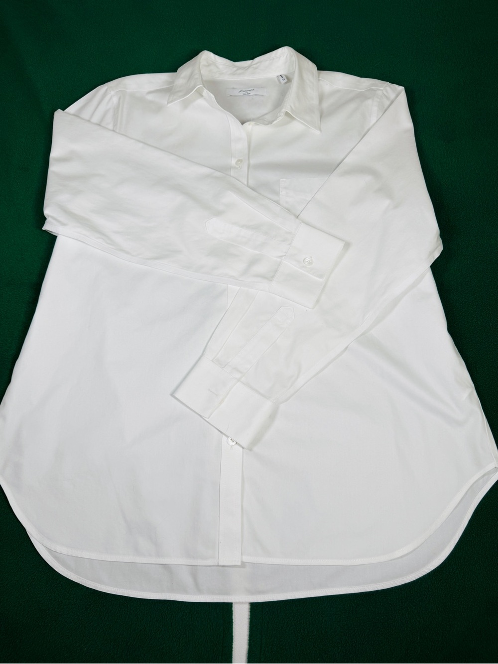 Foxcroft Classic White Button Down Shirt Women’s Size 12 No Iron 100% Cotton - Picture 2 of 8